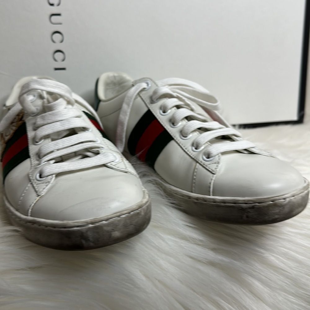 💯Authentic Gucci Sneakers with Cherryline Size 5.5 🍀 - Picture 3 of 15